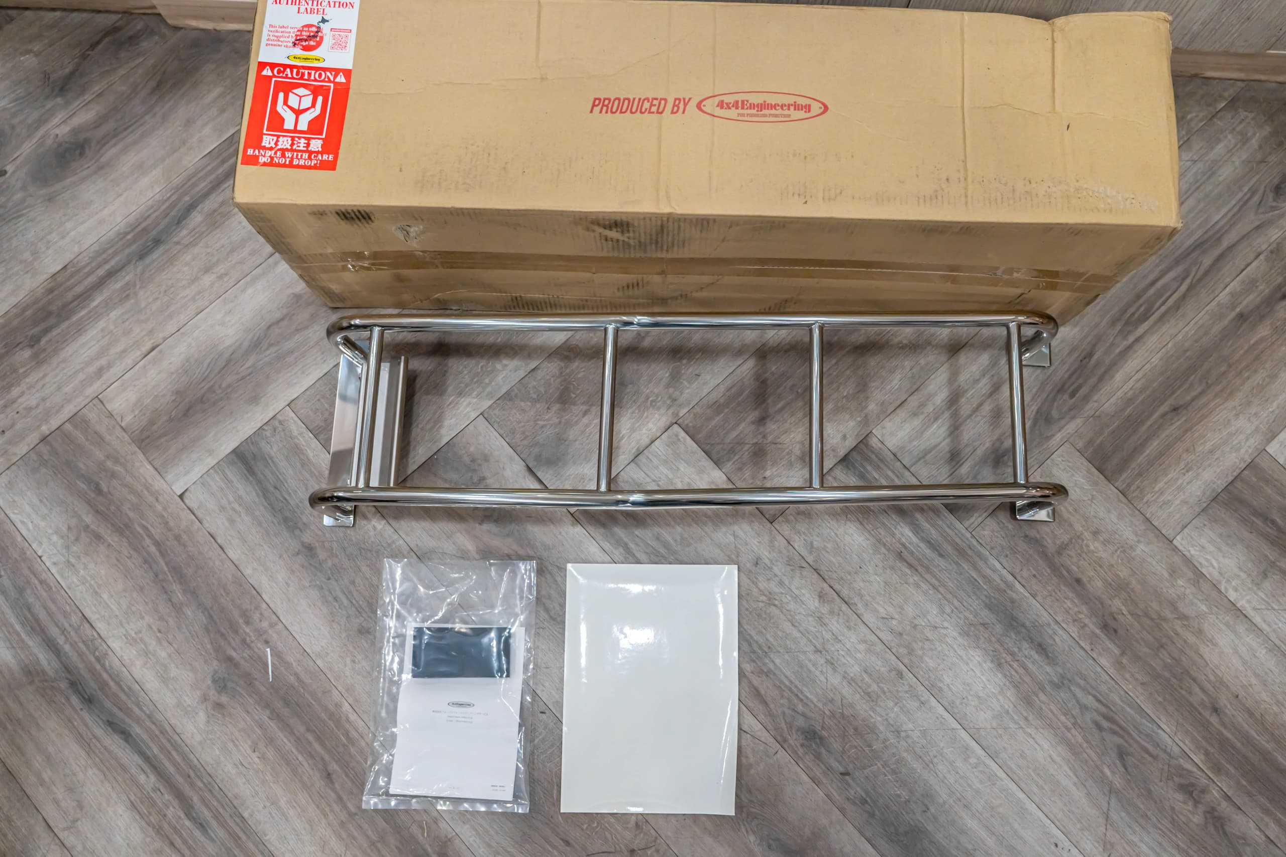 4x4 Engineering Chrome Rear Ladder for Suzuki Jimny JB74 view 1