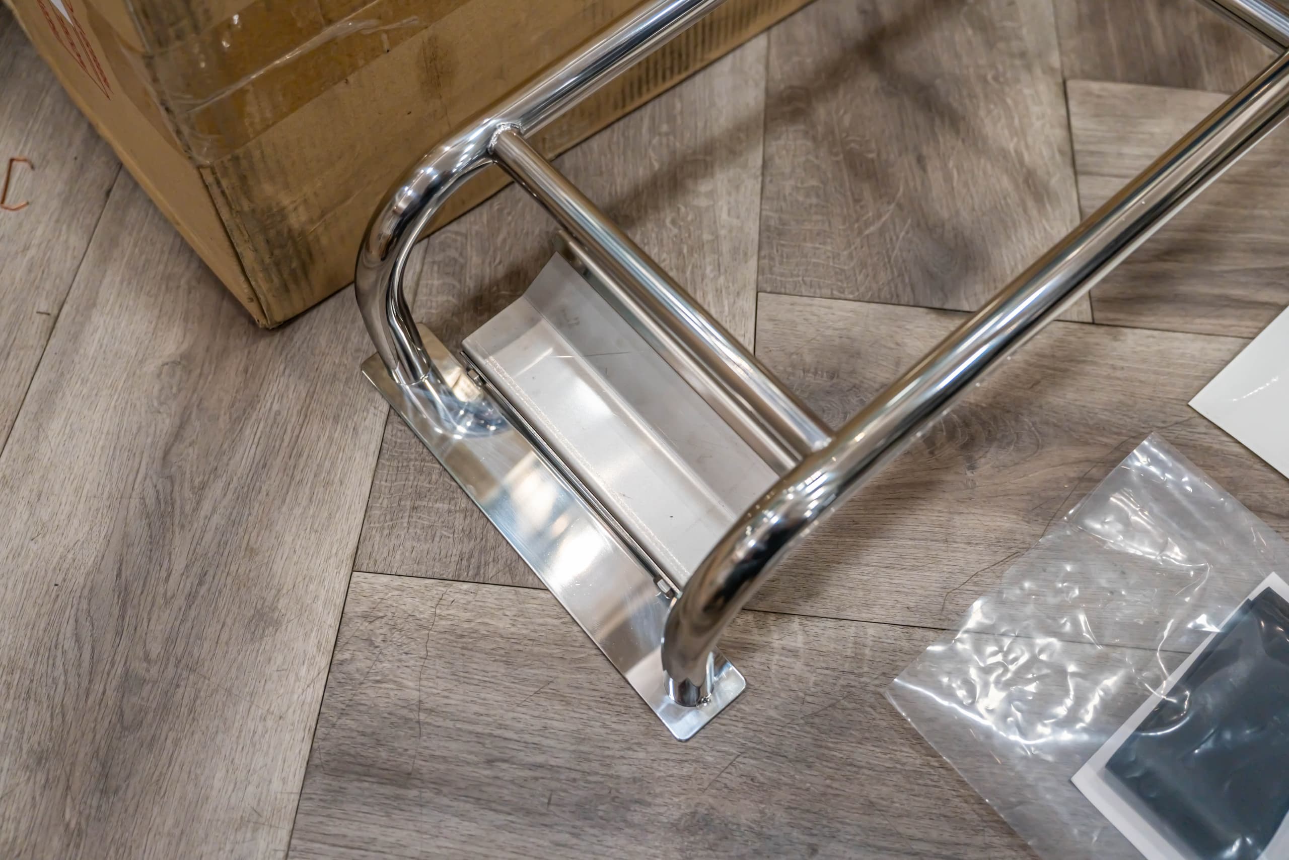 4x4 Engineering Chrome Rear Ladder for Suzuki Jimny JB74 view 3