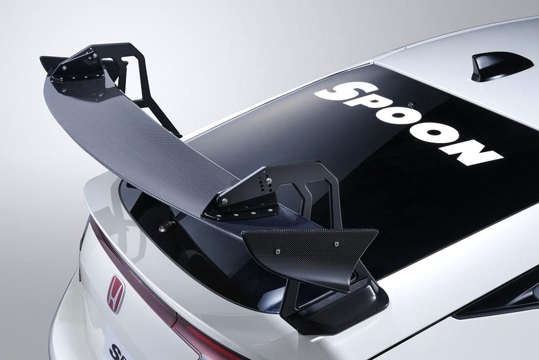 SPOON Crane Neck Carbon Fiber Spoiler Wing (Honda Civic FL5)