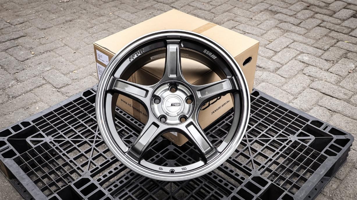 GTX03 R18x8.5 ET 38 PCD 5x114.3 - Machined Graphite Gunmetal (Original Japan)