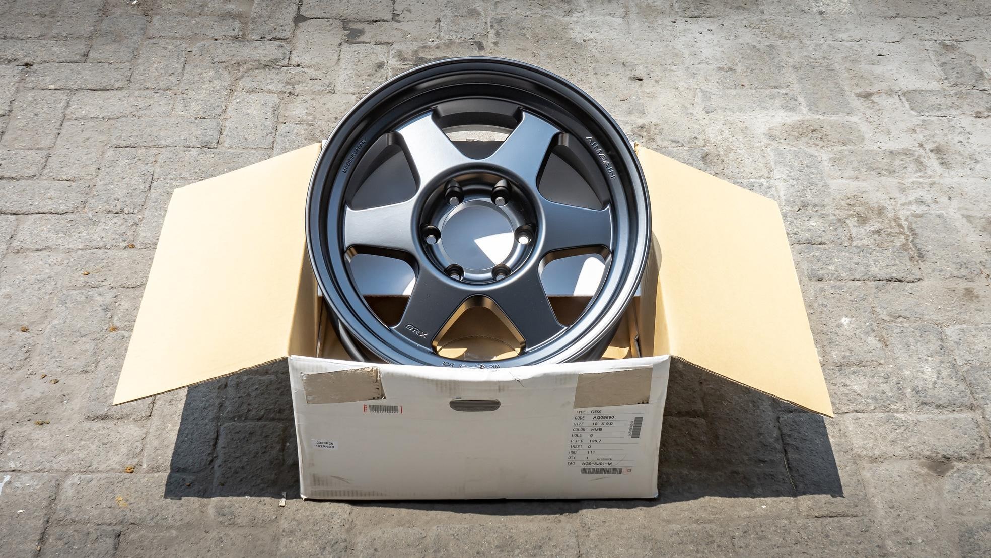 WHEEL GRX R18x9 ET 0 PCD 6x139.7 - Semi Gloss Black (Original Japan)