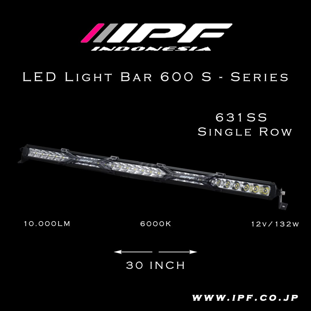 IPF 600S Series Single Row LED Light Bar view 1