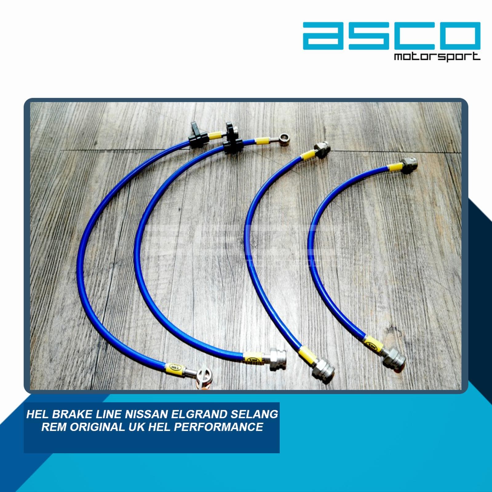 HEL Performance Stainless Steel Braided Brake Line Kit for Nissan ELGRAND 2002 — image 1