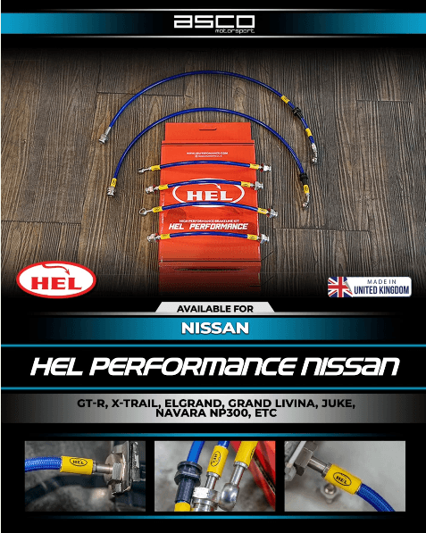 HEL Performance Stainless Steel Braided Brake Line Kit for Nissan GRAND LIVINA