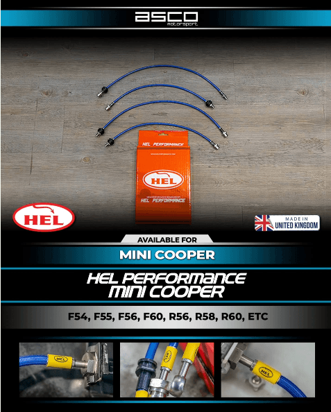 HEL Performance Stainless Steel Braided Brake Line Kit for Mini cooper R58