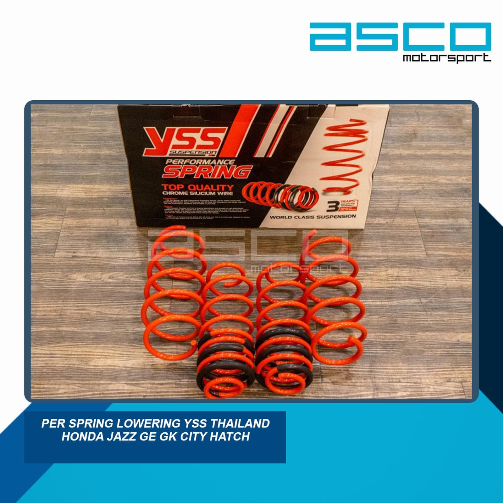 YSS Performance Lowering Spring Kit (Passenger Car) for Honda City Hatchback view 1