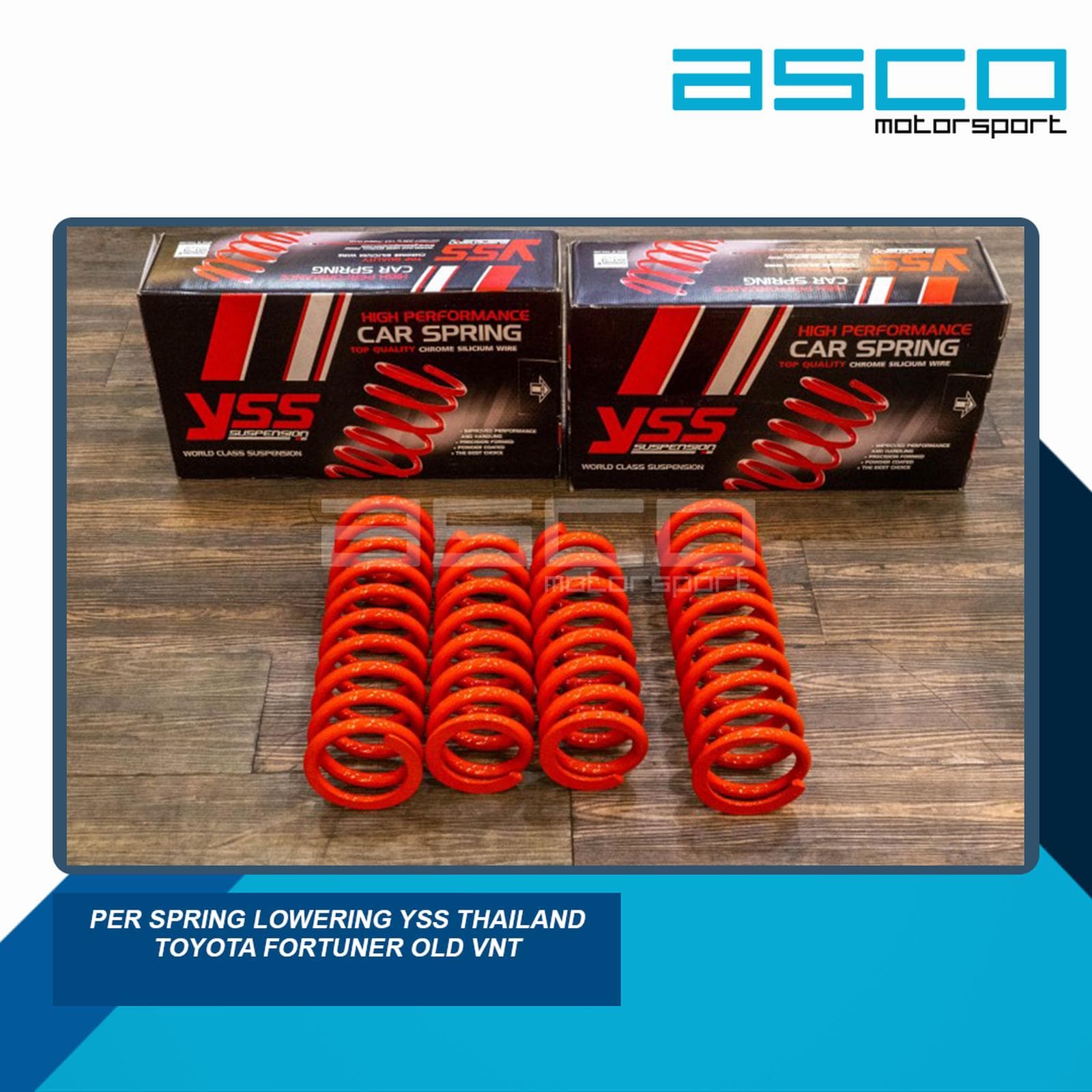 YSS Performance Lowering Spring Kit (PPV/SUV) for Toyota Fortuner VNT 06+ — image 1