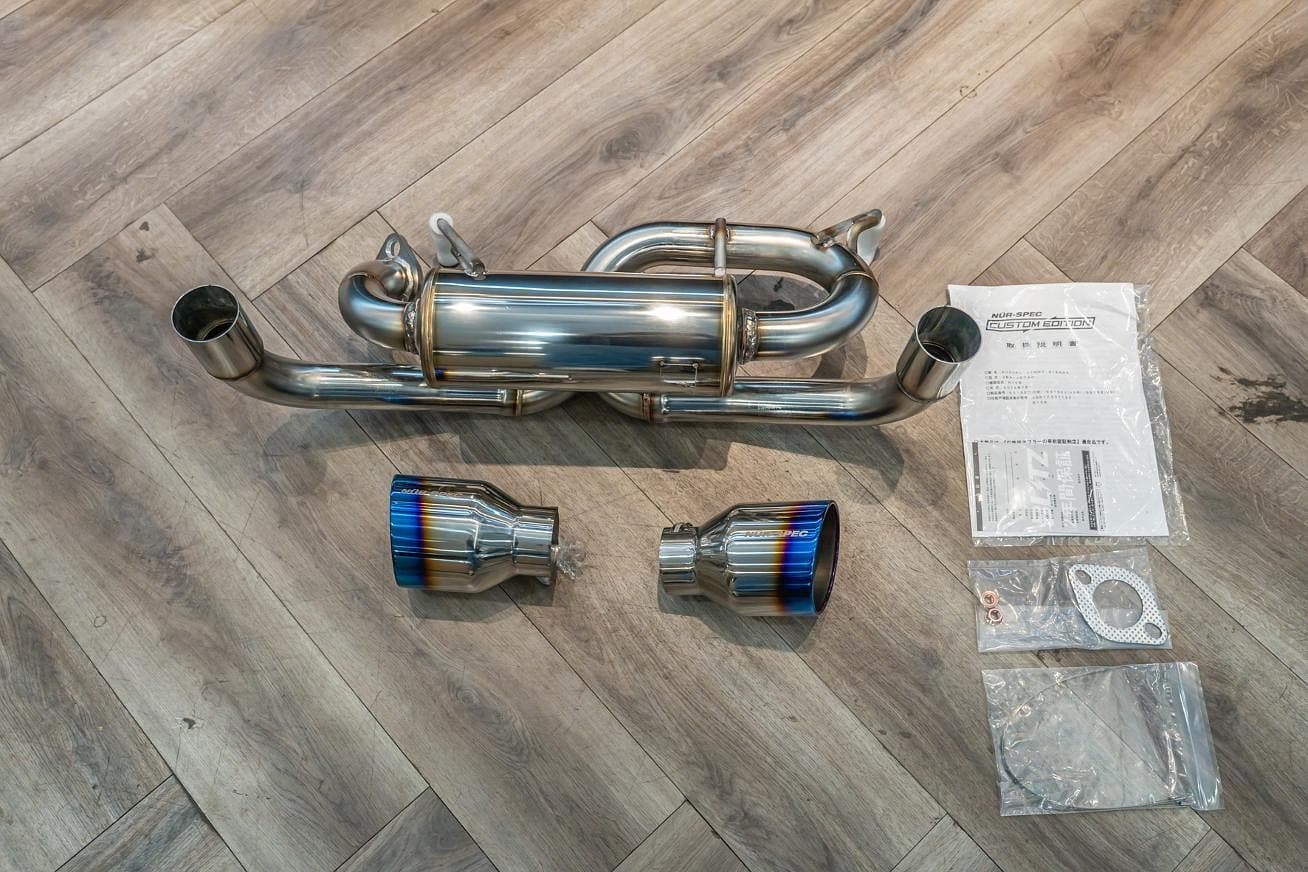 Blitz Nur-Spec Custom Edition VR Titanium Tip Exhaust for Suzuki Jimny view 1