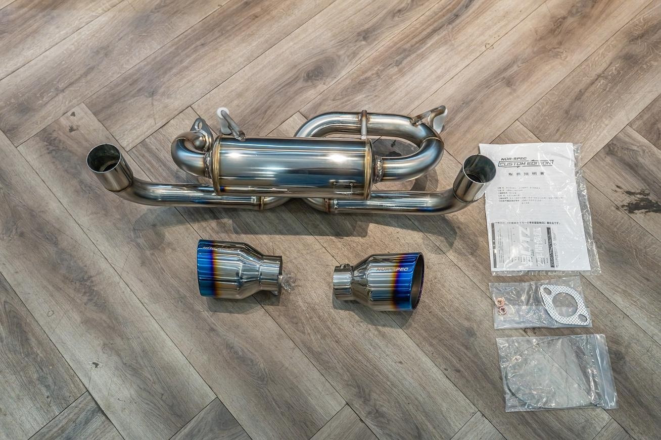 Blitz Nur-Spec Custom Edition VR Titanium Tip Exhaust for Suzuki Jimny